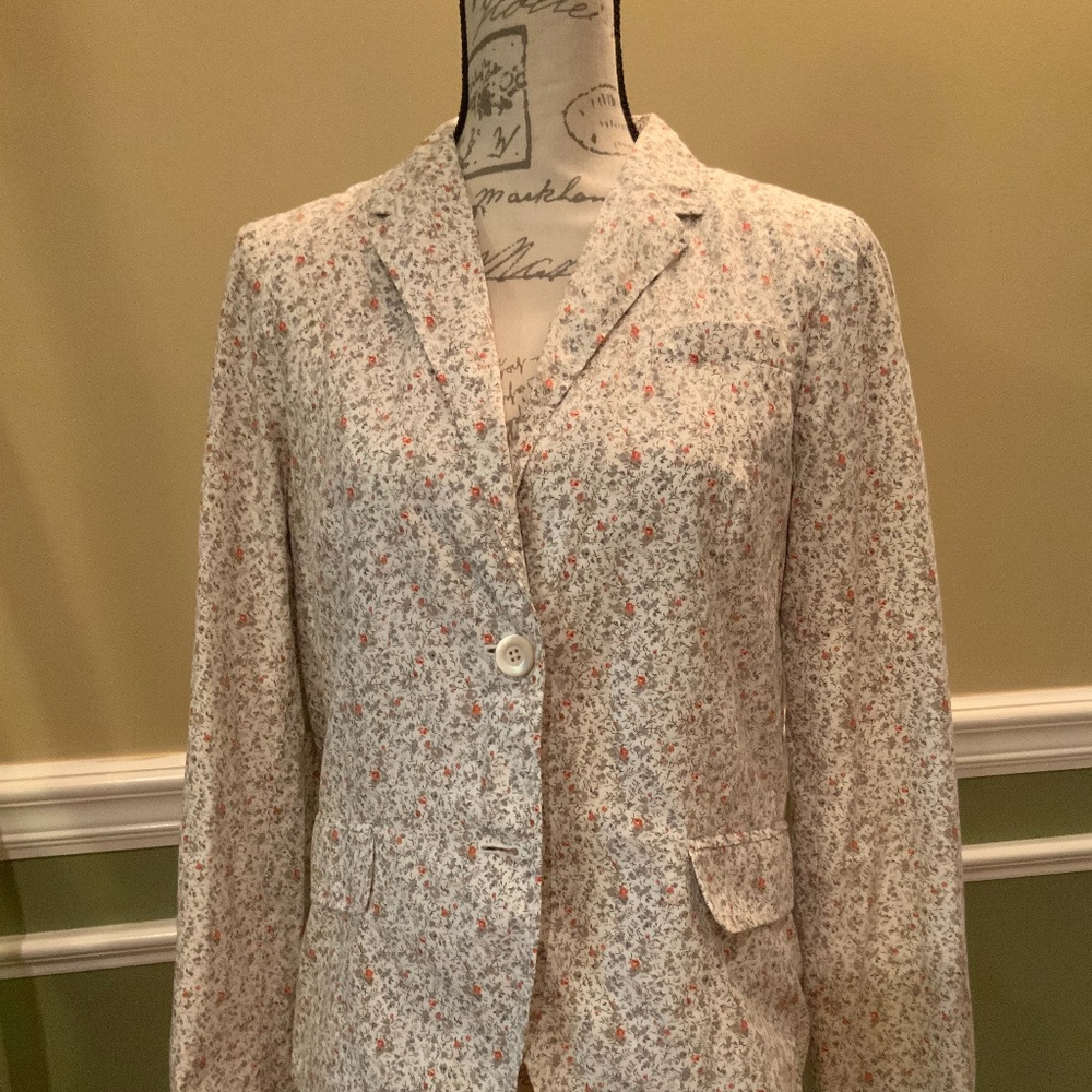 Vintage J Crew Liberty Print Jacket 12